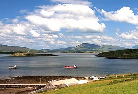 Clew Bay and the Nephin Mountains